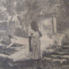 60s  woman among ruins