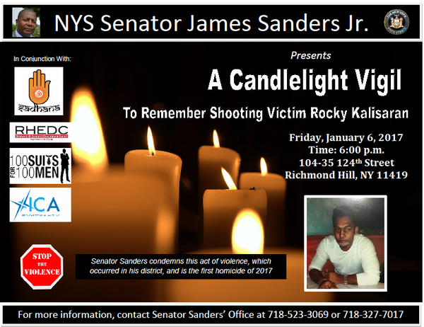 Candlelight Vigil Flyer