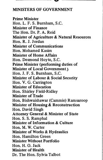 Ministers of Government